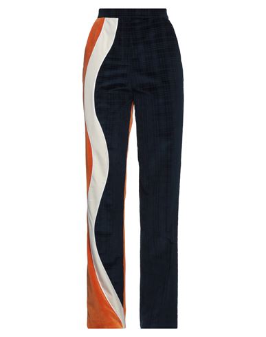 Ahluwalia Woman Pants Midnight Blue Size 4 Cotton, Elastane