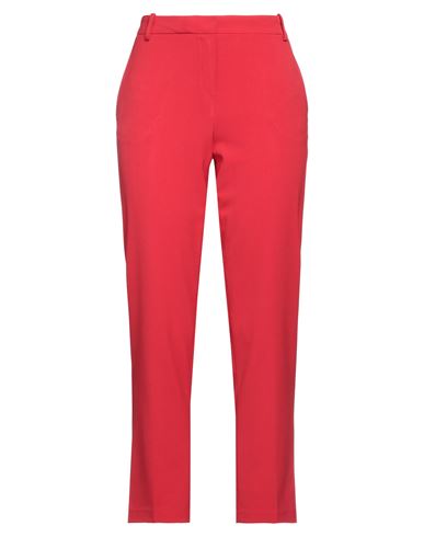 Biancoghiaccio Woman Pants Red Size 8 Polyester, Viscose, Elastane