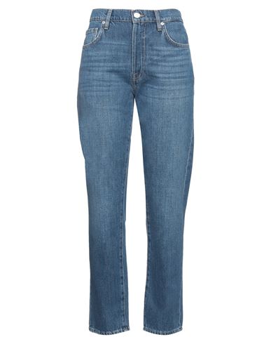 Frame Woman Jeans Blue Size 30 Cotton, Recycled Cotton, Recycled Polyester, Elastane In Blue