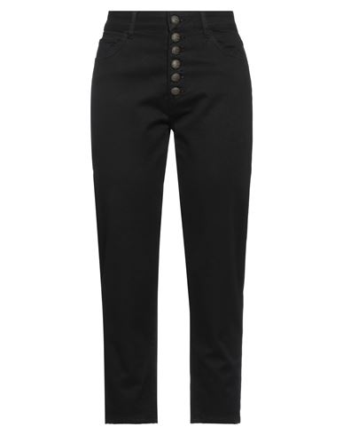 Jijil Woman Pants Black Size 27 Cotton, Elastane