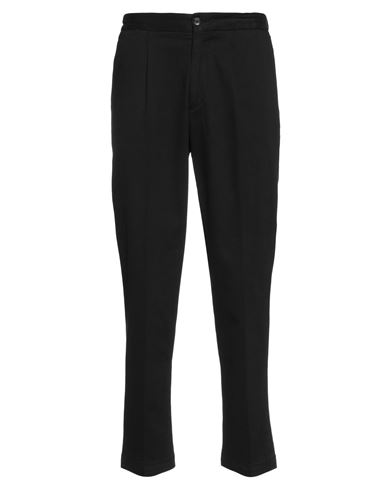 Devore Incipit Man Pants Midnight Blue Size 36 Cotton, Cashmere, Elastane In Black
