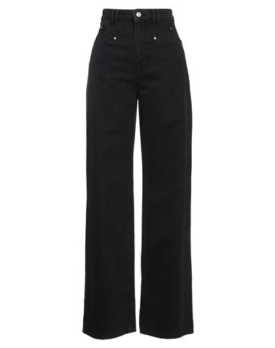 Shop Isabel Marant Woman Jeans Black Size 6 Cotton