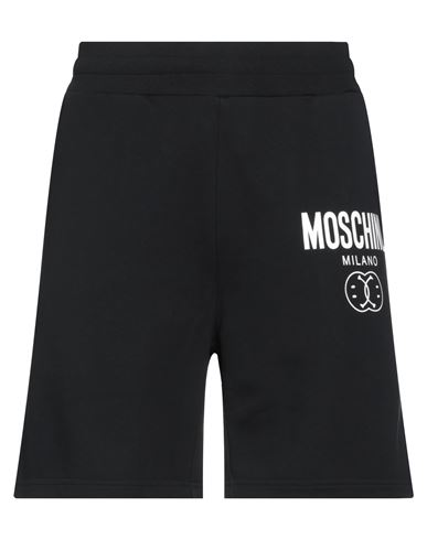 Moschino Man Shorts & Bermuda Shorts Black Size 32 Organic Cotton