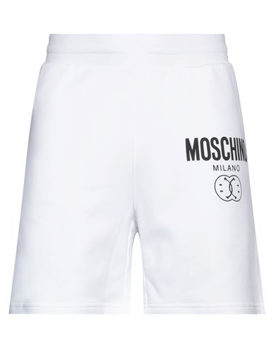 Moschino Man Shorts & Bermuda Shorts White Size 34 Cotton
