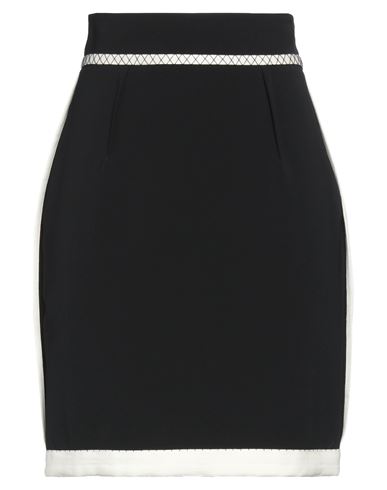 Moschino Woman Mini Skirt Black Size 8 Polyester, Polyurethane