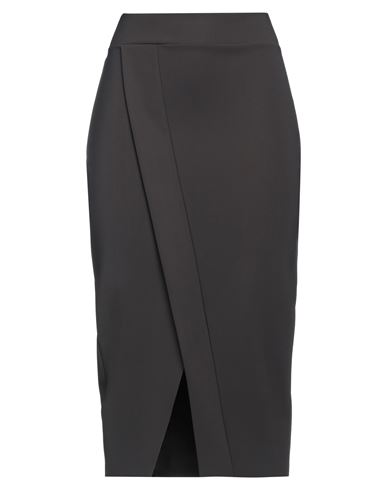 Chiara Boni La Petite Robe Woman Midi Skirt Dark Brown Size 4 Polyamide, Elastane