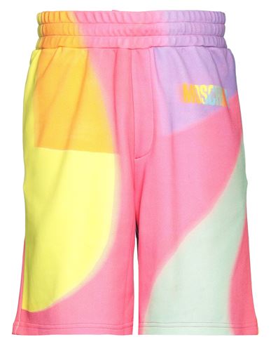 Moschino Man Shorts & Bermuda Shorts Yellow Size 32 Cotton