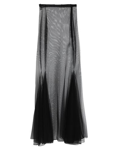 Saint Laurent Woman Maxi Skirt Black Size 6 Polyamide, Elastane
