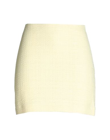 Other Stories &  Woman Mini Skirt Light Yellow Size 10 Cotton, Polyester, Elastane
