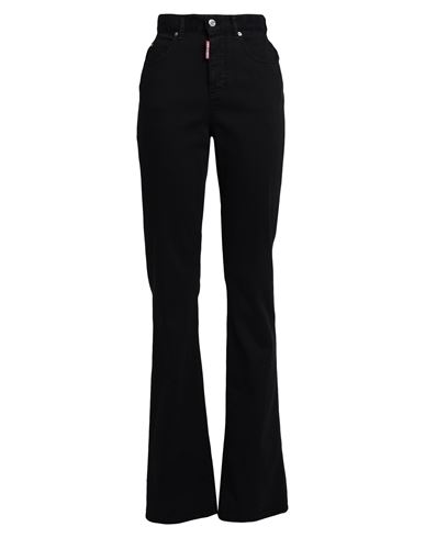 Shop Dsquared2 Woman Jeans Black Size 16 Cotton, Elastomultiester, Elastane