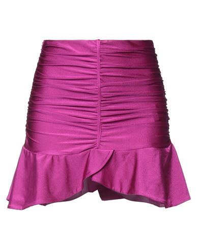 Dondup Woman Mini Skirt Garnet Size M Polyamide, Elastane
