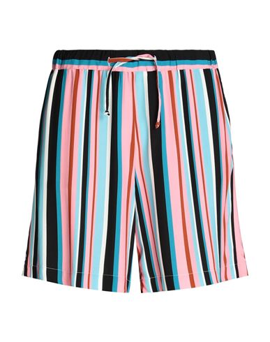 8 By Yoox Viscose Wide Leg Shorts Man Shorts & Bermuda Shorts Pink Size S Viscose