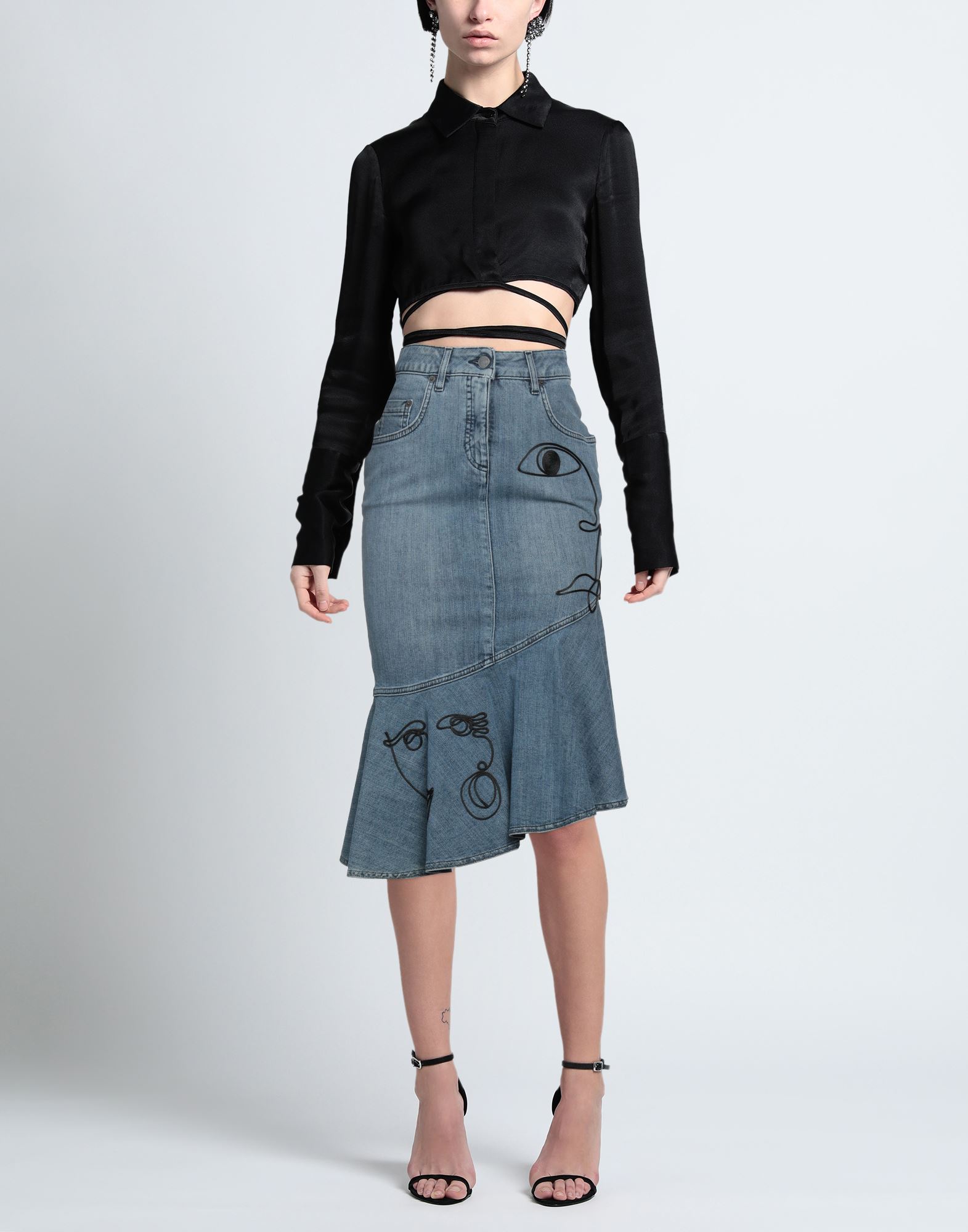  Moschino - Partes De Abajo - Faldas Vaqueras - On Yoox.com 