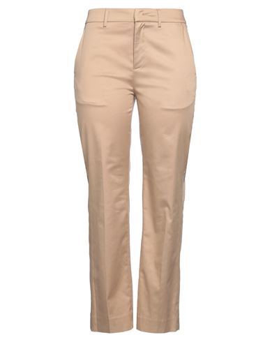 Dondup Woman Pants Camel Size 28 Cotton, Lyocell In Beige
