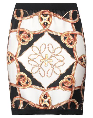 Moschino Woman Mini Skirt Black Size 6 Virgin Wool, Silk