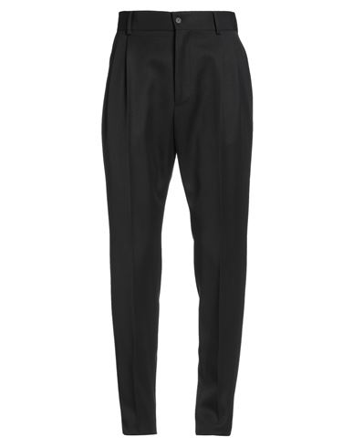 Dolce & Gabbana Man Pants Black Size 40 Polyester, Wool