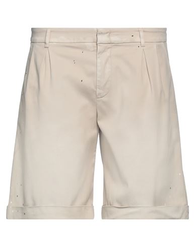 Shop Dondup Man Shorts & Bermuda Shorts Beige Size 35 Cotton, Lyocell, Elastane