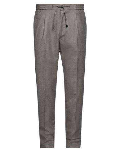 Drumohr Man Pants Dove Grey Size 40 Virgin Wool In Grey