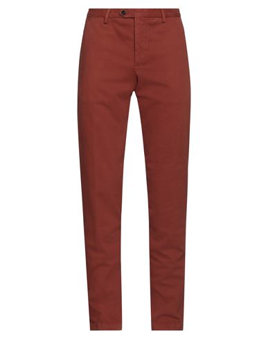 Drumohr Man Pants Rust Size 40 Cotton In Red