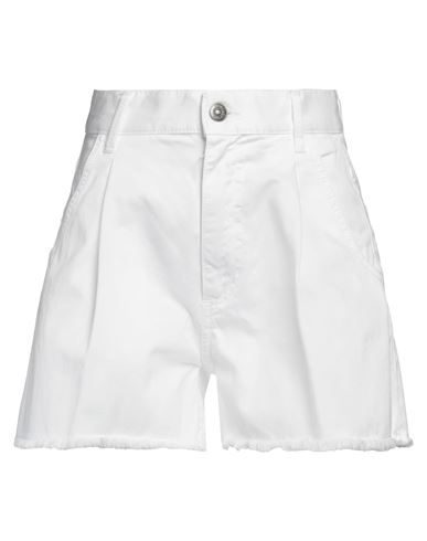 Dondup Woman Shorts & Bermuda Shorts White Size 26 Cotton