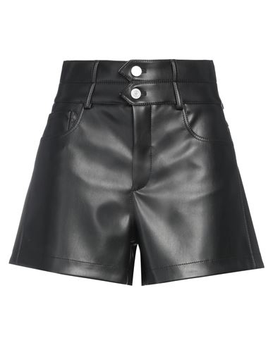 Philosophy Di Lorenzo Serafini Woman Shorts & Bermuda Shorts Black Size 8 Polyester, Polyurethane Re