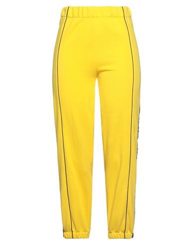 Jijil Woman Pants Yellow Size 6 Cotton, Polyester