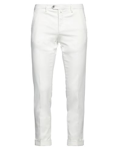 Shop B Settecento Man Pants White Size 36 Cotton, Elastane