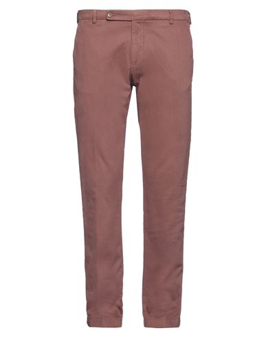 Shop Berwich Man Pants Pastel Pink Size 38 Cotton, Elastane