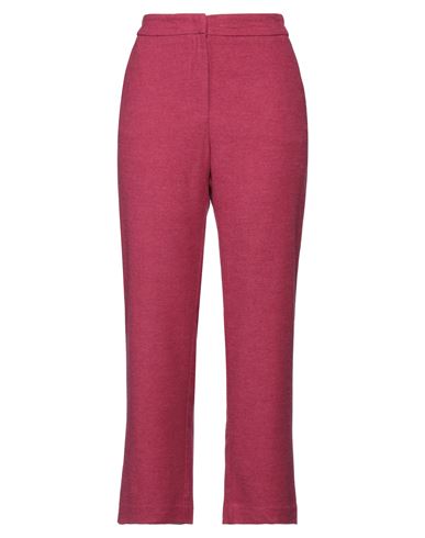 Hanami D'or Woman Pants Garnet Size 8 Viscose, Wool, Polyester, Elastane In Red