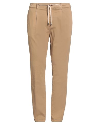Cruna Man Pants Light Brown Size 36 Cotton, Elastane In Pink