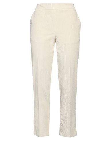 Momoní Woman Pants Cream Size 6 Cotton, Modal, Elastane In White