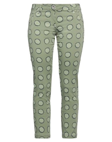 Jacob Cohёn Woman Pants Green Size 28 Cotton, Elastane