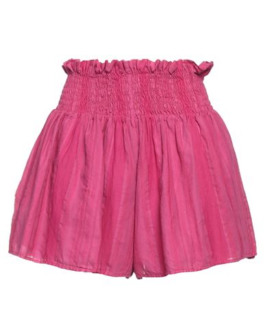 Dondup Woman Shorts & Bermuda Shorts Fuchsia Size M Cotton, Viscose