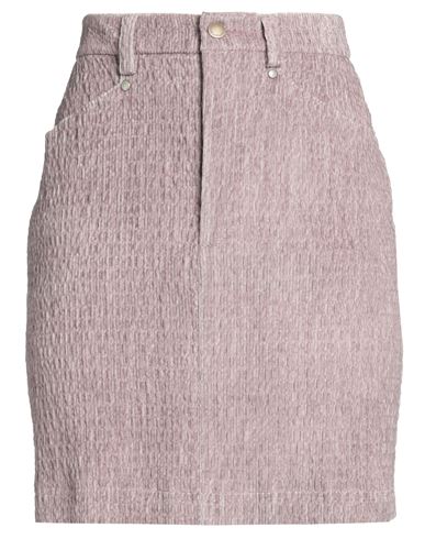 Shop Momoní Woman Mini Skirt Dove Grey Size 8 Cotton, Elastane
