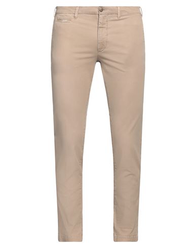 40weft Man Pants Sand Size 32 Cotton, Elastane In Beige