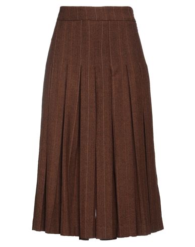 Momoní Woman Pants Brown Size 10 Wool, Polyester, Viscose, Polyamide, Elastane