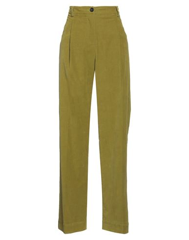 Shop Momoní Woman Pants Light Green Size 12 Cotton, Elastane