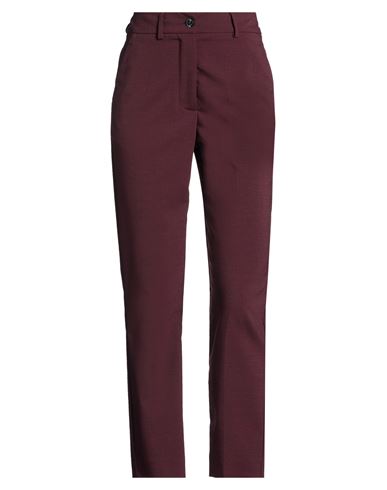 Momoní Woman Pants Plum Size 2 Polyester, Wool, Viscose, Elastane In Purple