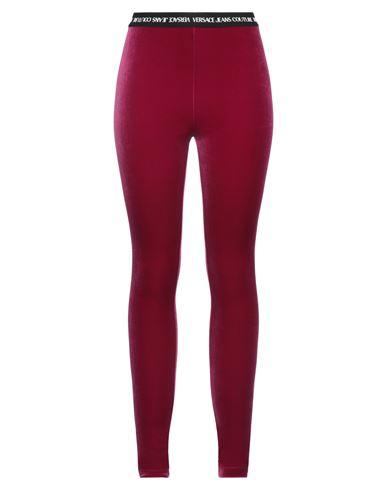 Versace Jeans Couture Woman Leggings Magenta Size 6 Polyester, Elastane
