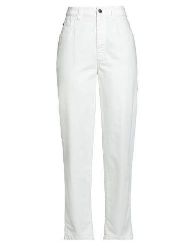 Brunello Cucinelli Woman Jeans White Size 8 Cotton, Elastane, Ecobrass