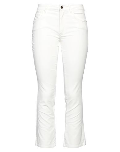 Re-hash Re_hash Woman Pants White Size 29 Cotton, Elastane