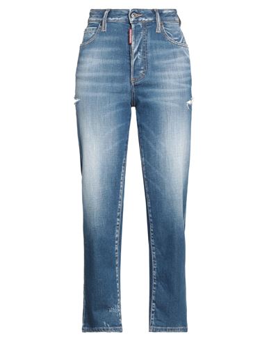 Dsquared2 Woman Jeans Blue Size 8 Cotton, Elastane