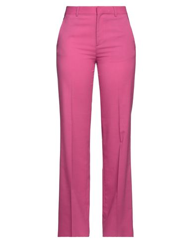 Dsquared2 Woman Pants Fuchsia Size 2 Polyester, Virgin Wool, Elastane In Magenta