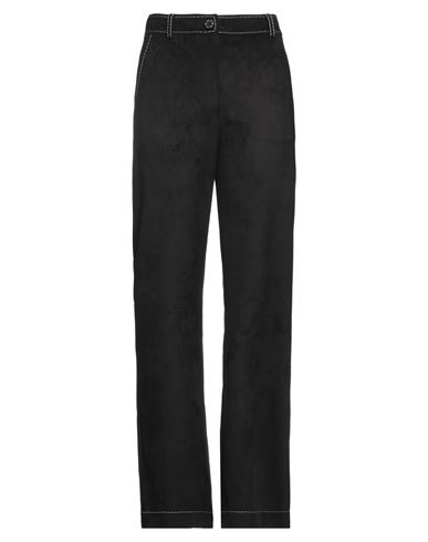 Boutique Moschino Woman Pants Black Size 10 Polyester, Rubber
