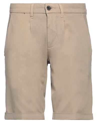 Yes Zee By Essenza Man Shorts & Bermuda Shorts Camel Size 29 Cotton, Elastane In Beige