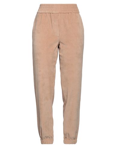 Circolo 1901 Woman Pants Sand Size L Cotton, Polyester In Beige