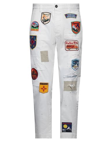 Dsquared2 Man Denim Pants White Size 38 Cotton, Elastane | ModeSens