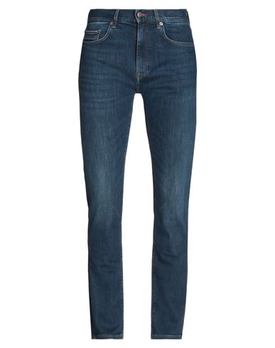 Tommy Hilfiger Man Jeans Blue Size 32w-34l Cotton, Elastomultiester, Elastane