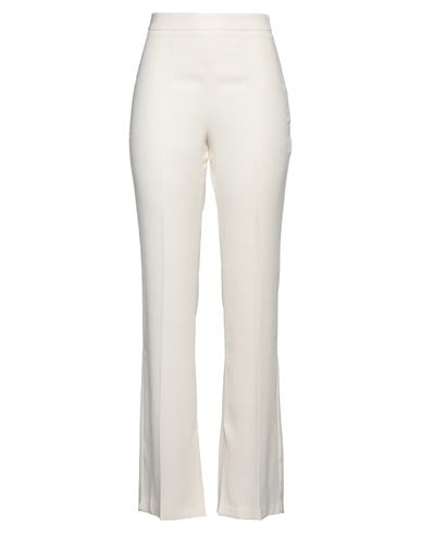 Vicolo Woman Pants Ivory Size L Polyester In White