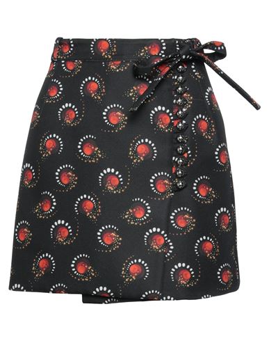 Shop Rabanne Woman Mini Skirt Black Size 4 Polyester, Acrylic, Wool